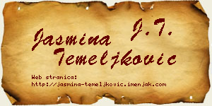 Jasmina Temeljković vizit kartica
